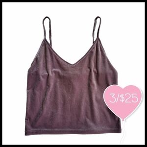 ⭐3/$25⭐ Forever 21 Women's Velour Crop Top Size L